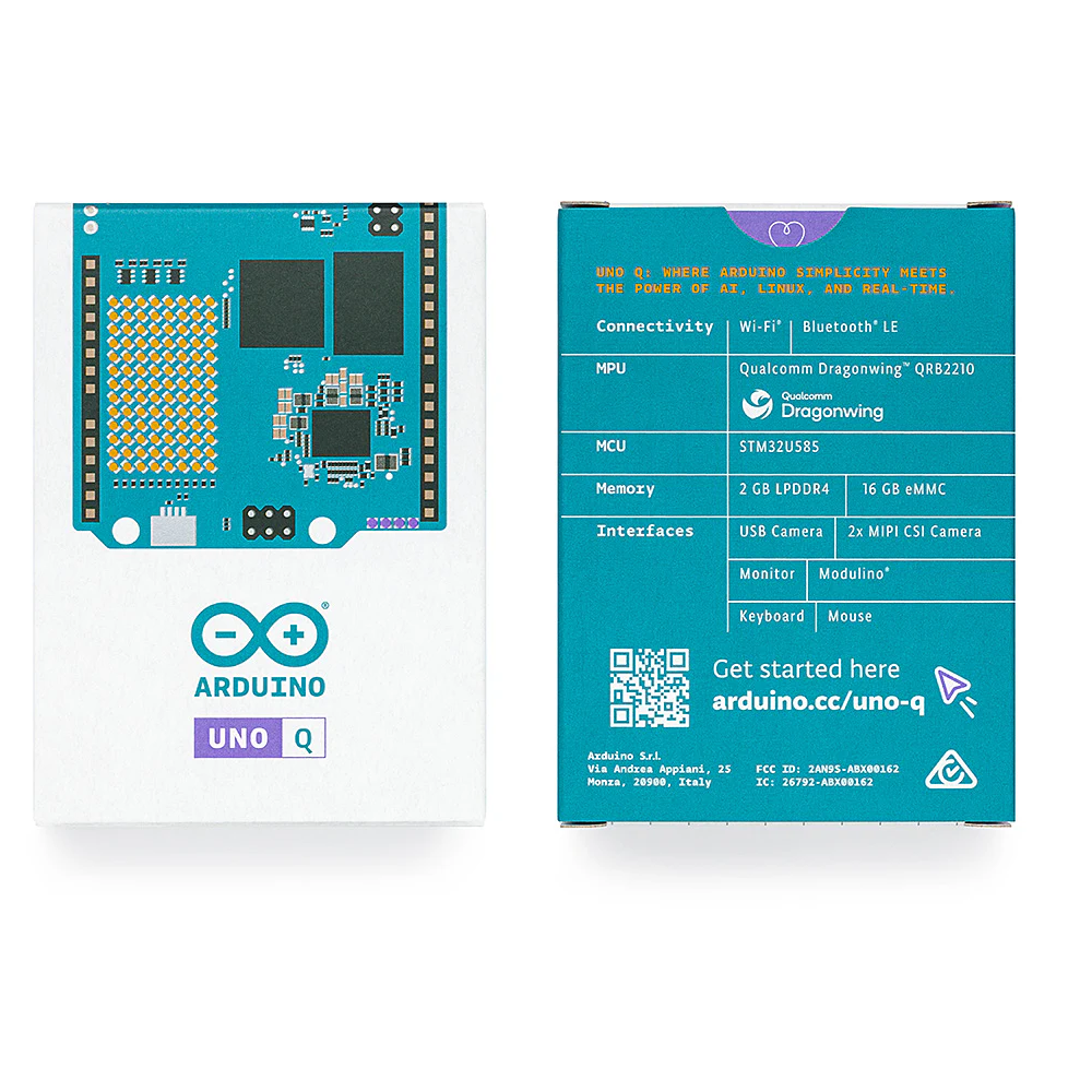 Arduino UNO Q 2GB con Microprocesador Qualcomm® Dragonwing™