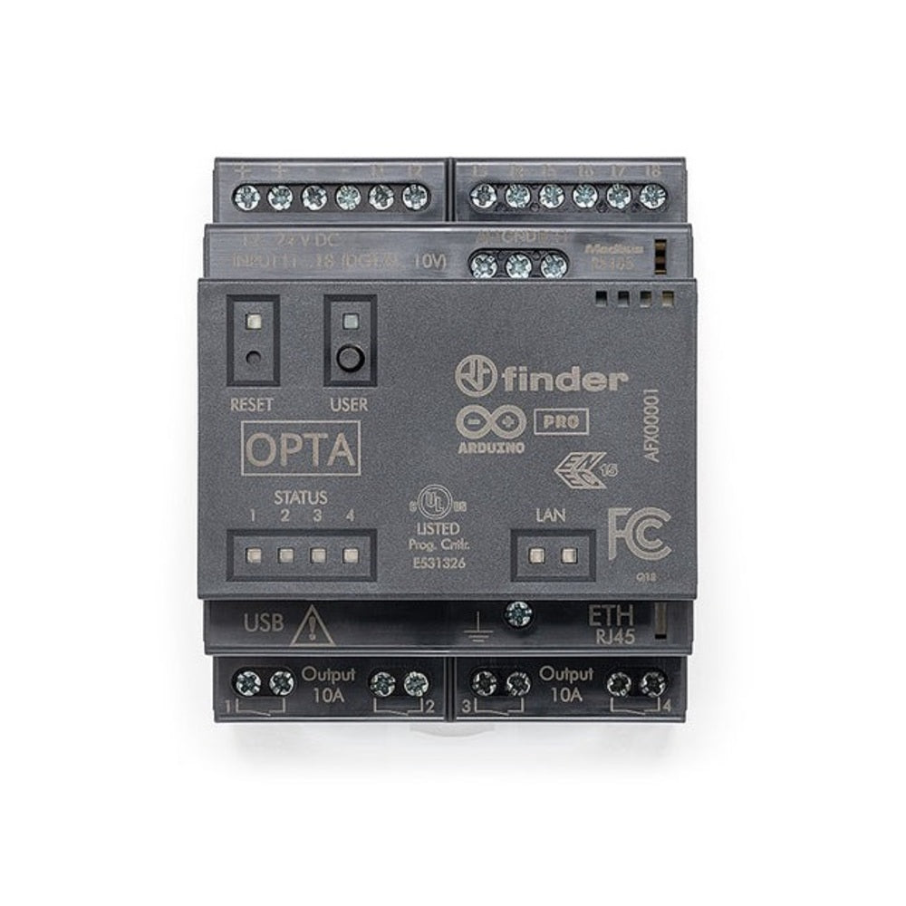 Arduino Opta RS485 - Mini PLC ETH 8DI/AI +4Relay Do