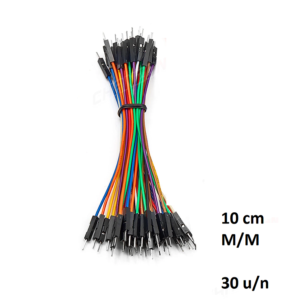Cables Dupont para Protoboard M/M 30 Unidades