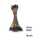 Cables Dupont para Protoboard M/M 30 Unidades
