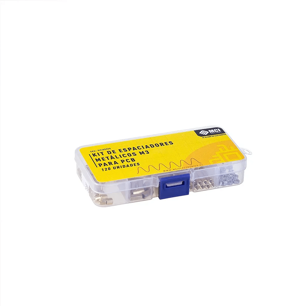 Kit de Espaciadores Metálicos M3 para PCB 120 unidades