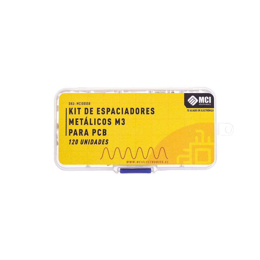 Kit de Espaciadores Metálicos M3 para PCB 120 unidades