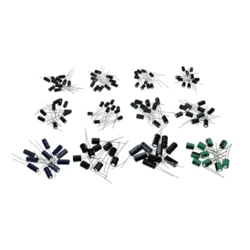 Kit 120 condensadores electrolíticos 12 valores