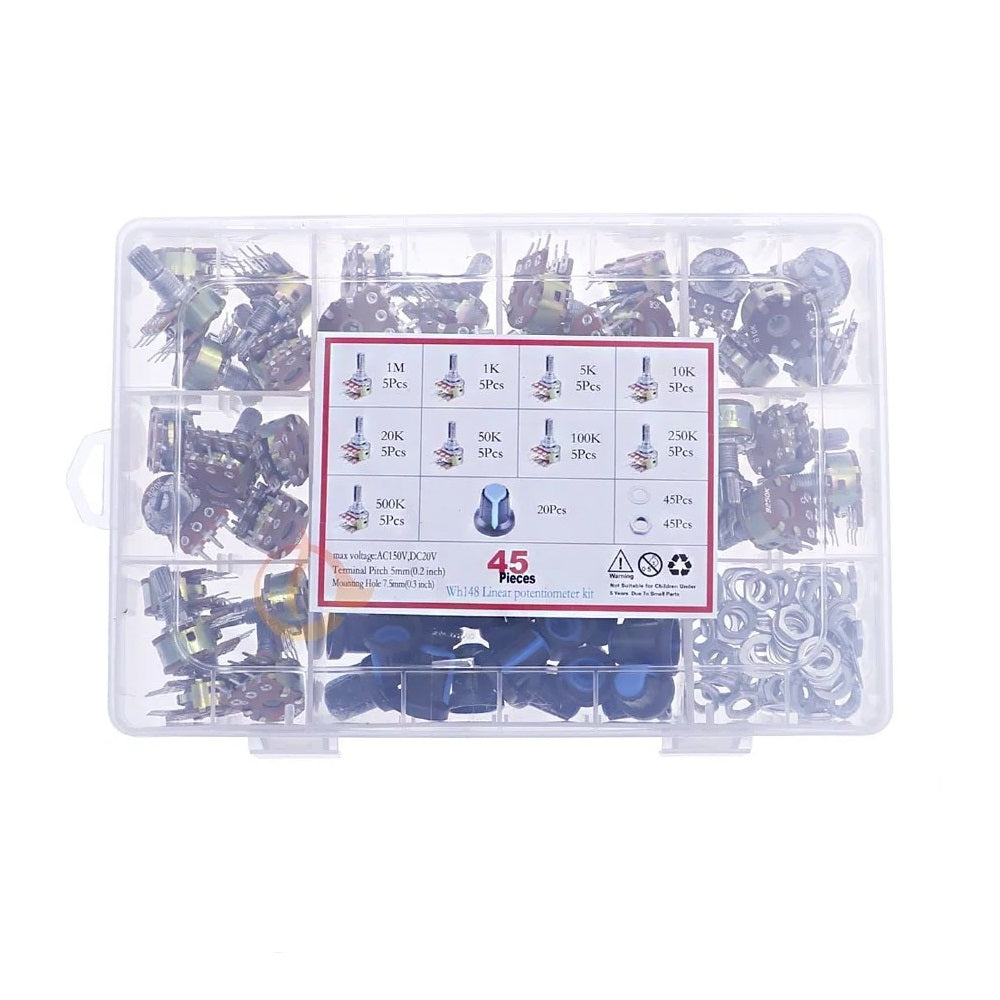 Kit de Potenciómetros WH148 45unds