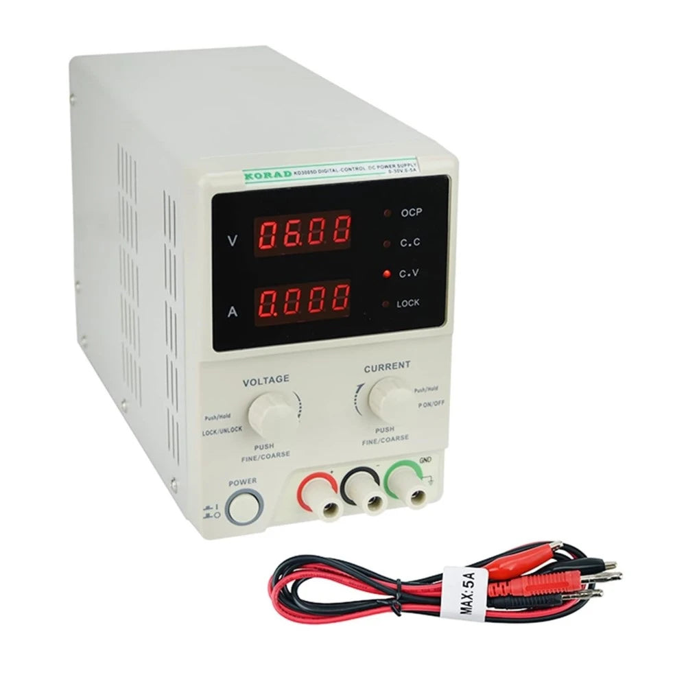 Fuente de Poder Regulable Korad KD3005D 30V 5A con Doble Perilla