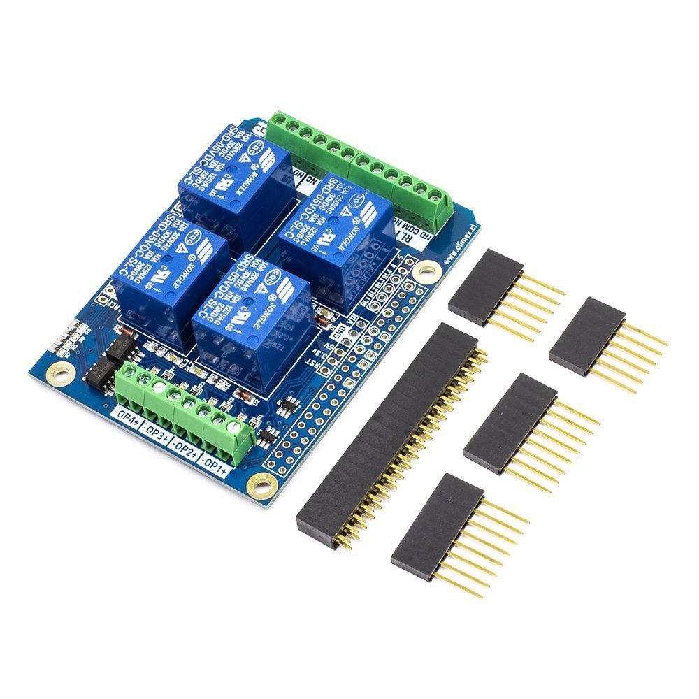 MCI 4-Relay Shield más 4 Entradas Optoacopladas